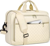 Sacoche pour Ordinateur Portable Femme 17.3 Pouces Grand Sac Pc Portable Housse Ordinateur Imperméable Mallette Sacoche Bandoulière Sacoche Porte Document pour Travail Affaires Université