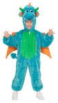 Widmann 98119 ? Costume de Dragon pour Enfant en Peluche Combinaison avec Capuche et Masque