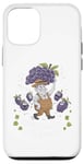 Coque pour iPhone 12/12 Pro 100% Raisin 0% Soucis Cadeau Vigneron Humour Vin Vigne