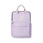 HYC00 Sac à Dos Loisir Randonnée Voyages Ecole Backpack Toile pour Ordinateur Portable Tablette Laptop MacBook 14 Pouces, Sac à Dos de Loisirs pour Femmes Sac à Dos d’école,Violet