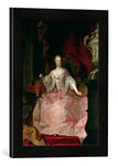 Kunst für Alle 'Image encadrée de Martin II Mytens Empress Maria Theresa (1717–80) 1744, d'art dans Le Cadre de Haute qualité Photos Fait Main, 30 x 40 cm, Noir Mat