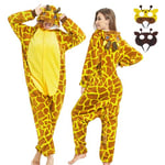 JONRRYIN Combinaison Pyjama Animal Femme, Onesie Kigurumi Adulte Grenouillere avec Masques d'animaux, Animaux Pyjama Combinaison Homme Cosplay pour Carnaval