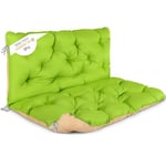 HOMECALL Coussin avec dossier pour banc de jardin, environ 100 x 98 x 12 cm - Multicolore