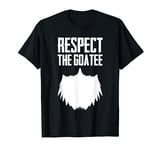 Respect The Goatee Funny Beard Graphic Novelty Gift Cool Pun T-Shirt