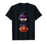 Scary Halloween Ninja Witch Hat Costume Spooky Season T-Shirt