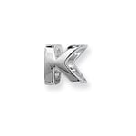 James Moore TH G80401/K Silver & Co Letter K Charm Jewellery