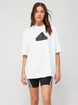 adidas Sportswear Future Icons Badge Of Sport Boyfriend T-shirt - White, White, Size Xs, Women