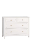 Pottery Barn Kids Ava Regency 4 Drawer Wood Chest of Drawers, Simply White