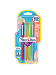 Paper Mate Flair filtspetspennor | Mediumspets (0,7 mm) | Sorterade roliga färger | 4 stycken