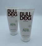 2 X Bulldog Original Shave Gel - Aloe Camelina Green Tea - 175ml W01