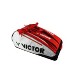 Victor Raquette de Tennis, Squash ou Raquette de Badminton, Double Sac Isotherme/Sac Isotherme Unisexe pour Adulte, Rouge/Blanc, Multithermobag