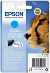 Original Genuine Epson T0712 Cyan Ink cartridges Cheetah  new  FREE DELIVERY