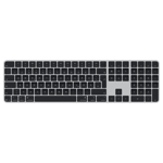 Apple Magic Keyboard med Touch ID och numerisk del till Mac-modeller med Apple-chip (USB‑C) – tyskt – svarta tangenter