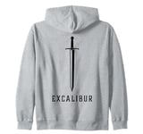 Excalibur The Legendary Sword in the Stone of King Arthur Zip Hoodie