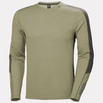 Helly Hansen Men's Lifa® Merino Lightweight Crew 2-in-1 Base Layer Grønn M