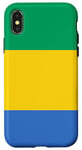 Coque pour iPhone X/XS Gabon Drapeau Cadeau gabonais pour les Gabonais