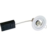 Downlight Euro Spot 80, GU10, rund, utan ljuskälla, matt vit