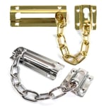 Chrome/brass Yale Security Door Restrictors Sliding Chain Bolt Home Safety Lock