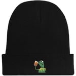 Vinter Kermit Grodan Sippar Te Beanie Varma Bekväm Mjuk Överdimensionerad Tjock Kabel Stickad Hatt Unisex Stickade Mössor (FMY)