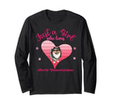 Just a Girl that Loves Merle Pomeranians Long Sleeve T-Shirt