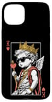 Coque pour iPhone 15 Plus Cupid Valentine King Of Hearts Card Poker Player