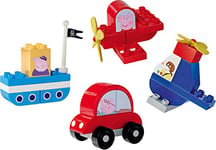 BIG Spielwarenfabrik 800057162 Peppa Pig Italy Big-Bloxx Ensemble de véhicules Multicolore