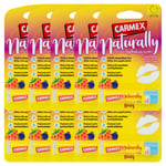 10 x Carmex NATURALLY Berry Lip Balm Natural Hydrating Moisturising Stick 4.25g