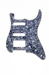 ALLPARTS PG-0995-053 1HB 2SC Black Pearloid Pickguard for Stratocaster 