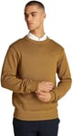 Tommy Hilfiger Men’s Chunky Cotton Crew Neck Knitted Jumper, Brown (Country Brown), XL