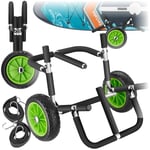 TecTake® Chariot de Transport Pliable pour Paddle Gonflable, Stand up Paddle, Planche de Surf, Cadre en Aluminium Inoxydable, Pneus profilés, Max. 45 kg