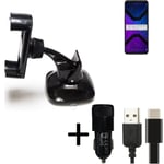 For Lenovo Legion Phone Duel 2 car holder + CHARGER windshiled bracket 