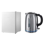 Russell Hobbs RHTTF67W 65 Litre & Brushed Stainless Steel Electric 1.7L Cordless Kettle (Quiet & Fast Boil 3KW, Removable washable anti-scale filter, Push button lid, Perfect pour spout) 20460