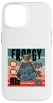 Coque pour iPhone 14 Couvercle en liège grenouilles japonais ludique moderne