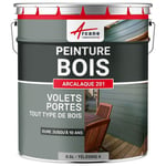 Peinture Bois Extérieur - Peinture portails, bardage, abri et mobilier de jardin... : ARCALAQUE 201 Gris Télégris 4 - RAL 7047 0.5 L