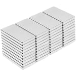 Mezheng - Aimants de Terre Rare,Super rectangle aimants en néodyme rectangulaires, réfrigérateur, diy, cuisine, sous-sol bâtiment- 20X10X2 mm (40PCS)