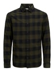 Jack & Jones Men's Shirts Check Slim Fit Long Sleeve Casual