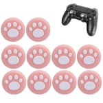 Capuchon en silicone de manette pour PS4 - XBOX ONE - XBOX Patte de chat Blanc sur rose -SURENHAP