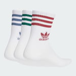 adidas Mid Cut Crew Socks 3 Pairs Unisex