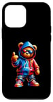 iPhone 12 mini Small Teddy Bear Cool Graphic Hip Hop Kids Men Boys Young Case