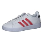 adidas Homme Grand Court 2.0 Chaussure de Piste d'athlétisme, Multicolore (Cloud White Better Scarlet Core Black), 36 EU