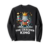 Cracker King Funny Christmas New Year's Eve Party Cracker Sweatshirt