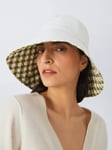 John Lewis Gingham Cotton Reversible Bucket Hat