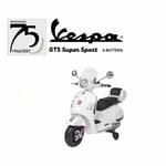 Moto Electrique Globo Vespa GTS Super Sport 12v Spidko Blanc 39985