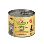 GranataPet Symphonie No.7 Lot de 6 sachets de nourriture pour chat au poulet et au poisson sans céréales ni sucre ajoutés - Filet en gelée naturelle - Nourriture humide délicate pour chats - 6 x 200 g