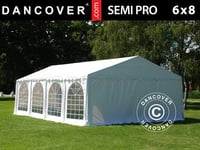 Partytelt SEMI PRO Plus 6x8m PVC, Hvit