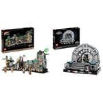 LEGO Indiana Jones Temple of the Golden Idol Model Kit for Adults to Build & Star Wars 75352 Diorama de la Salle du Trône de l'Empereur, Maquette avec Sabres Laser