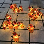 Jul 2m 20 Led String Fairy Lights Garland Dekor Party Xmas Tree Hängande Lampa Inomhus Utomhus Hem Öppen spis Mantel Dekorationer Red Hat Deer