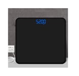 WOHAO Digital bathroom scale Household scales, digital scales with high-precision sensors, sleek design in black (Color : Green)