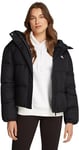 Calvin Klein Jeans LOGO SHORT HOODED PUFFER Doudoune Femme, Noir (Ck Black), XS