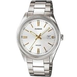 Montre Homme Casio DATE - SILVER, GOLD INDEXES [Ø 39 mm]